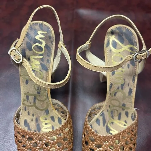 Sam Edelman‎ Rella cork heel shoes, size 7 1/2