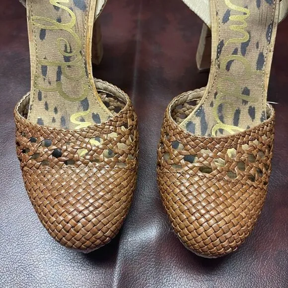 Sam Edelman‎ Rella cork heel shoes, size 7 1/2