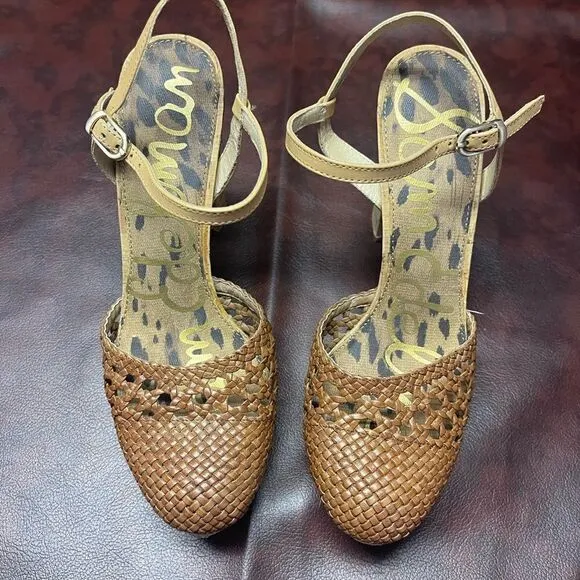 Sam Edelman‎ Rella cork heel shoes, size 7 1/2