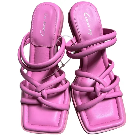 Sam Edelman Shoes Savanna Strappy Sandal Circus By Sam Edelman in Pink Carnation