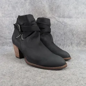 Sam Edelman Shoes Womens 9.5 Booties Fashion Leather Classic Biker Morris Black