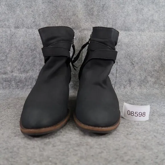 Sam Edelman Shoes Womens 9.5 Booties Fashion Leather Classic Biker Morris Black