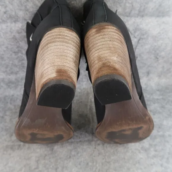 Sam Edelman Shoes Womens 9.5 Booties Fashion Leather Classic Biker Morris Black