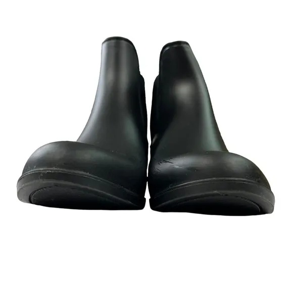 Sam‎ Edelman Tinsley Chelsea Rain Boot Matte Black Rubber Womens Size 9