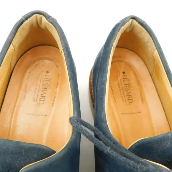 SAMUEL HUBBARD Blue Nubuck Walking Oxfords Shoes 9