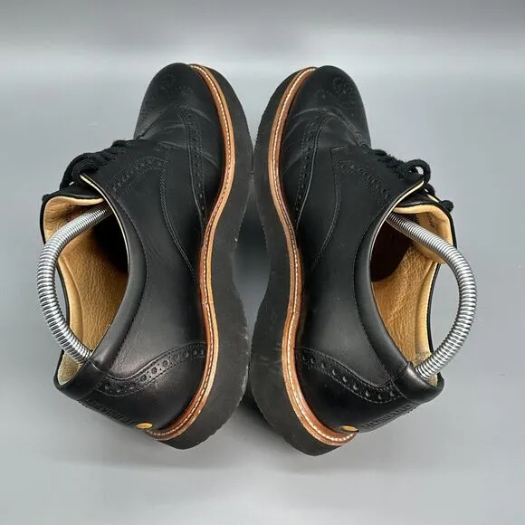 Samuel Hubbard M2130-048 Men's Size 8 Tipping Point Oxford Shoes Black Leather