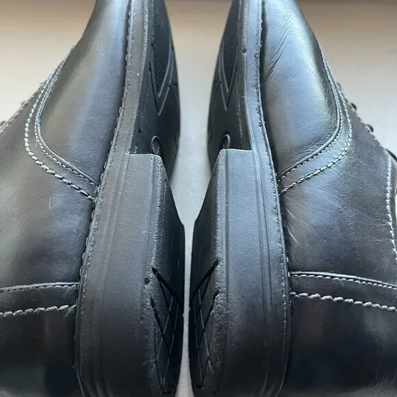 Sandro Moscoloni Black Leather Cap Toe Oxford Lace up Shoes Men’s Size US 13 M