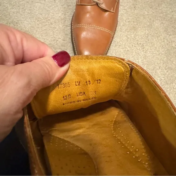 Sandro Moscoloni Brown Leather Cap Toe Oxford Shoes