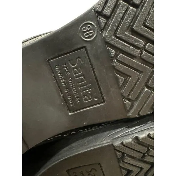 Sanita Danish Signature Medical Professional Clog Metallic Pewter Sz 38