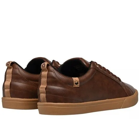SAOLA Men's Cannon Waterproof Chocolate Brown Vegan Leather Shoes Sz 9 NWOB