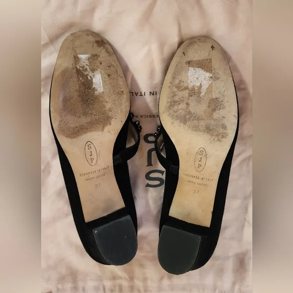 Sara Jessica Parker Elegant Black Women's Shoes with Crystal Embellishments
