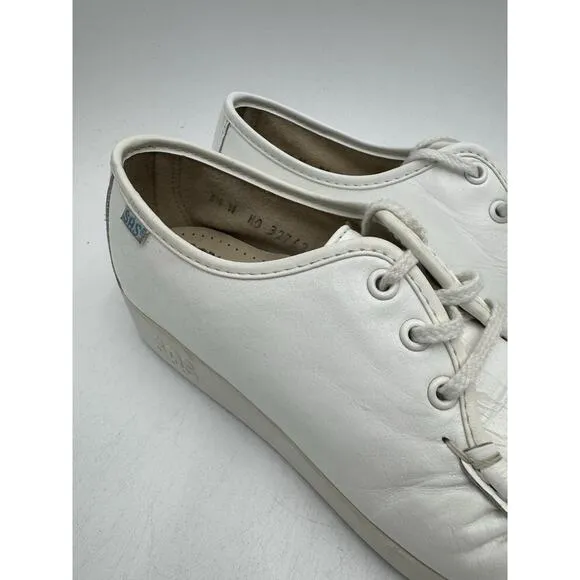 SAS SIESTA SUPERSOFT Women's NEW Comfort Slip On Loafer White US Size 5.5 Wide