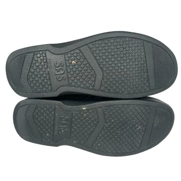 SAS VTO Walking Shoes Men’s 12.5 WW Black Hook &amp; Loop Tripad Comfort No Insoles
