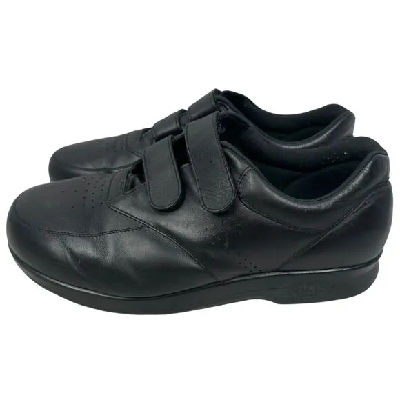 SAS VTO Walking Shoes Men’s 12.5 WW Black Hook &amp; Loop Tripad Comfort No Insoles