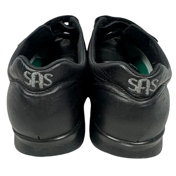 SAS VTO Walking Shoes Men’s 12.5 WW Black Hook &amp; Loop Tripad Comfort No Insoles