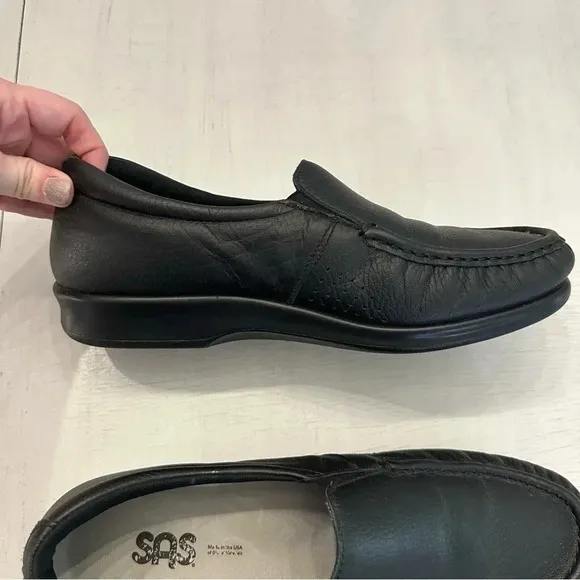 SAS Women’s Black TripPad Comfort Soft Step Loafer Slip-On Shoes Size 9.5 GUC