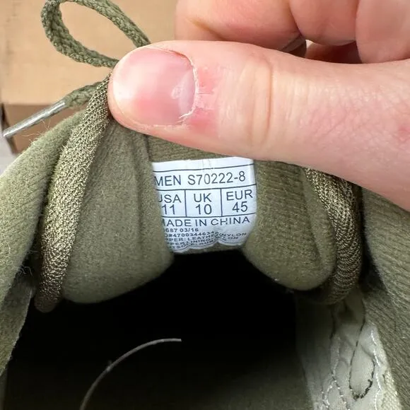 Saucony Shadow 6000 Olive Suede Low Top Shoes Green White Gum Bottoms Mens 11