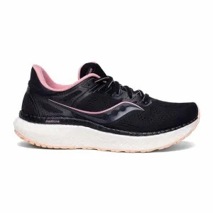 SAUCONY WOMEN'S HURRICANE 23 SNEAKER, BLACK/ROSE, 10.5