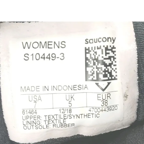 Saucony Xodus ISO 3 running Shoes Women's Size 7~Black~ S10449-3