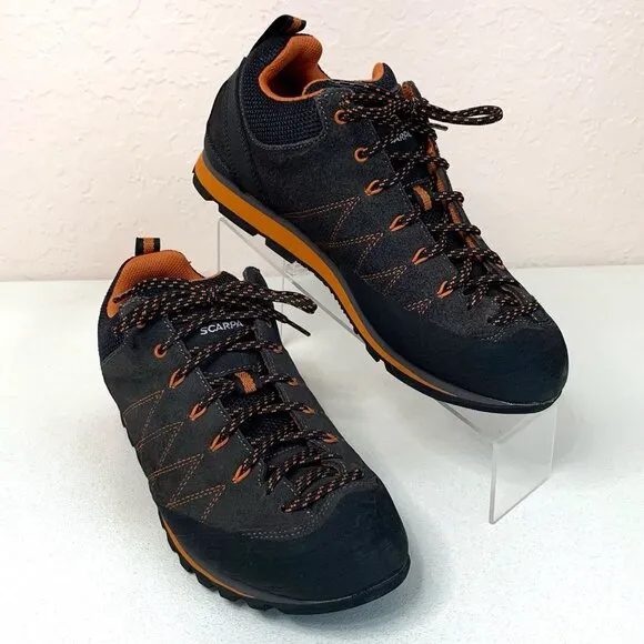 Scarpa Crux Vibram Athletic Low Trail Sneakers Shoes Womens 9 Black Outdoor