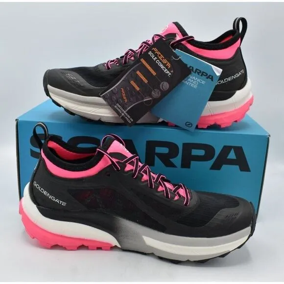 Scarpa Womens EU 40.5 US 8 2/3 Golden Gate ATR Black Pink Trail Running Shoes