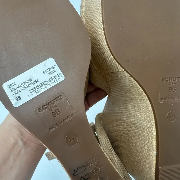 Schutz Neith straw sandal