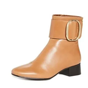 See By Chloe Leather Ankle Bootie