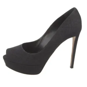 Sergio Rossi Black Suede Pumps US 8.5, IT 38.5