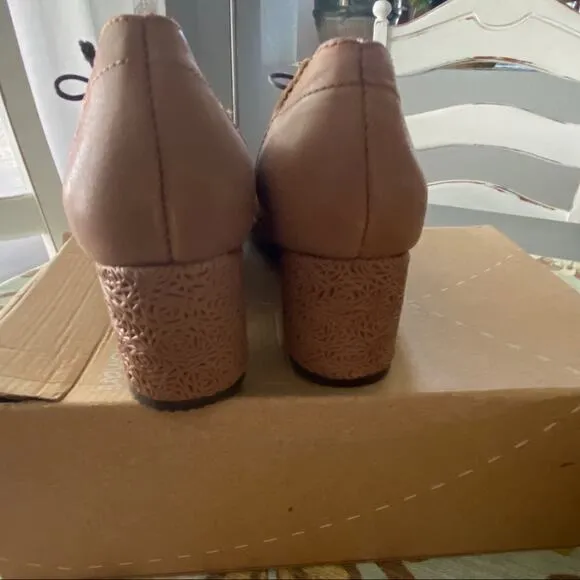 Sergio Tomani Elida Chunky Heel Shoes NEW 38 7.5
