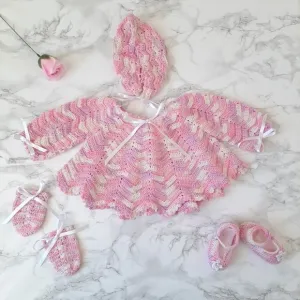 Set Newborn girl Handmade