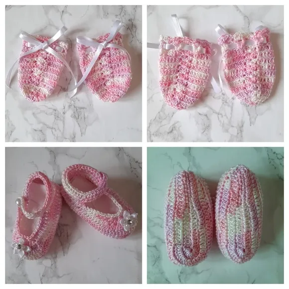 Set Newborn girl Handmade