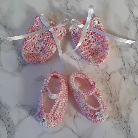 Set Newborn girl Handmade