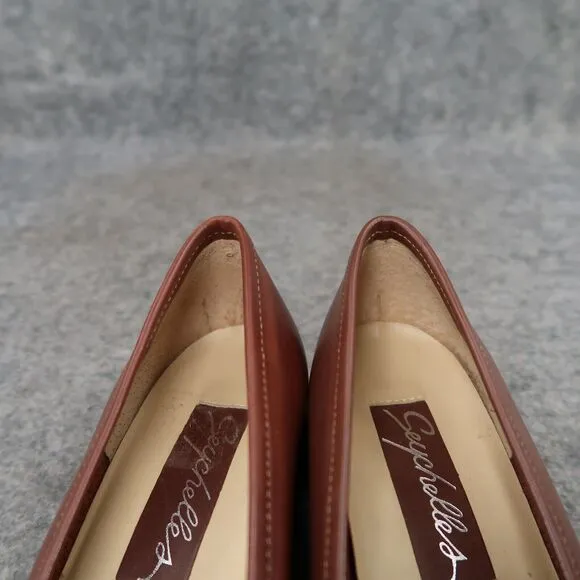 Seychelles Shoes Womens 7 Loafer Pump Classic Fashion Career Leather Brown Joana