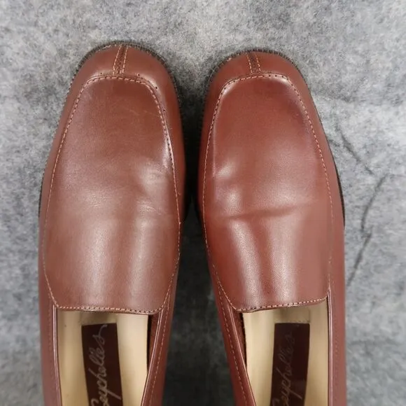 Seychelles Shoes Womens 7 Loafer Pump Classic Fashion Career Leather Brown Joana
