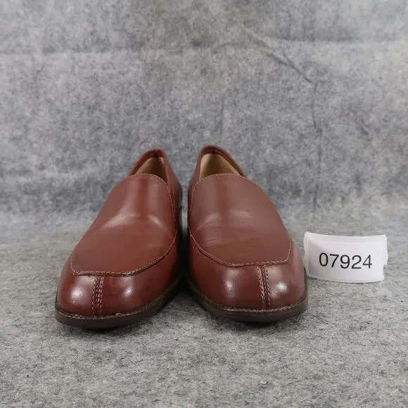 Seychelles Shoes Womens 7 Loafer Pump Classic Fashion Career Leather Brown Joana
