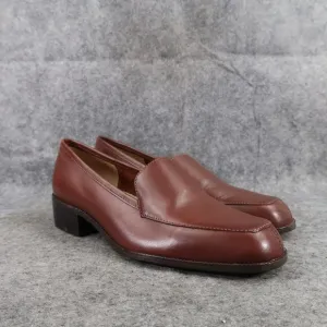 Seychelles Shoes Womens 7 Loafer Pump Classic Fashion Career Leather Brown Joana