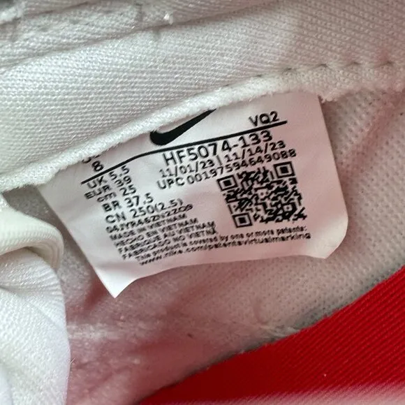 Shoes Dunk Low White Womens Shoes HF5074-133 VNDS Sz 8