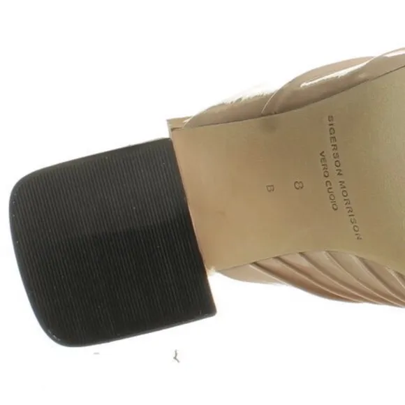 Sigerson Morrison Pramod Nude Heels Mules Sandals