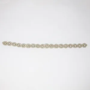 Silver Rhinestone Applique | Gabrielle