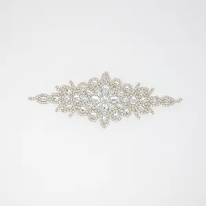 Silver Rhinestone Applique Tiffany