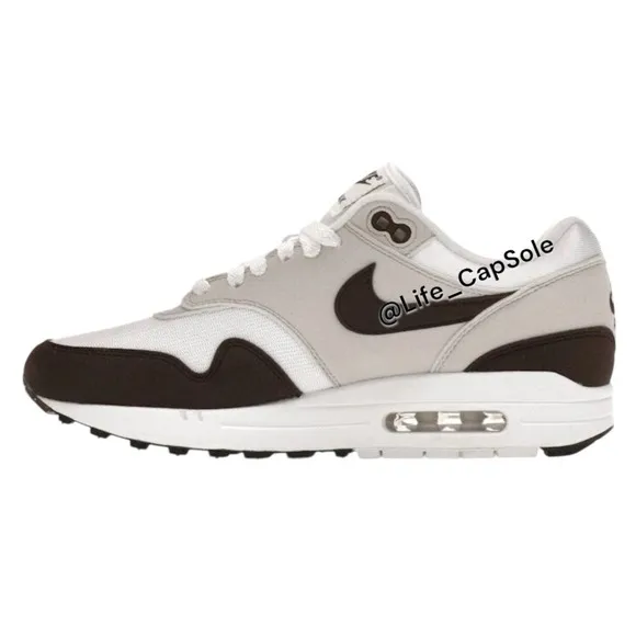 Size 7.5 Nike Air Max 1 Running Shoes Baroque Brown White US Women's DZ2628-004
