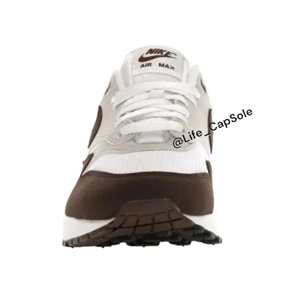 Size 7.5 Nike Air Max 1 Running Shoes Baroque Brown White US Women's DZ2628-004