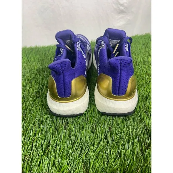 Size 8 Worn 1x Adidas Men’s FV0282 Ultra Boost 1.0 Purple Gold “UW Huskies”