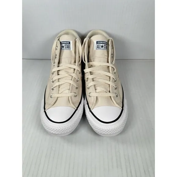 Size 9 Mens Converse Chuck Taylor All Star Malden Street Mid Ivory Shoe A09458F