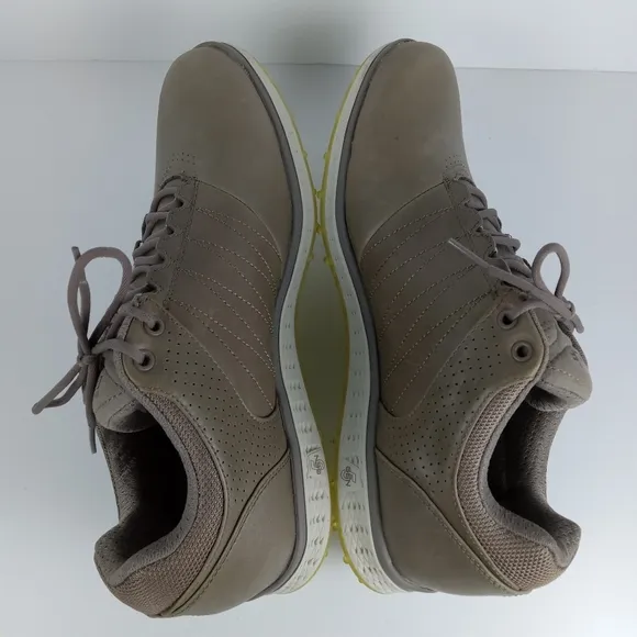 Skechers Go Golf Elite 2 Shoes Mens Size 10 Stone Leather Spikeless Golf Golfing