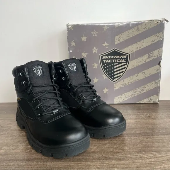 Skechers Tactical Wascana Benen Waterproof Boot Men’s Size 9.5 #B1583