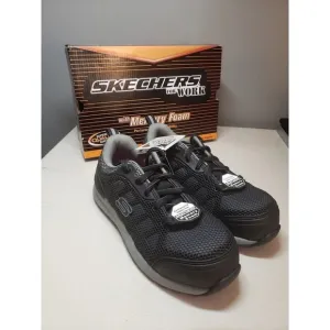 Skechers Womens Bulklin-Lyndale Black Safety Shoes Size 6.5
