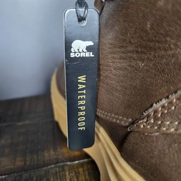 Sorel Caribou X Womens Size 7.5 Platform Waterproof Leather Boots Brown