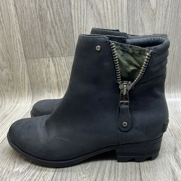 SOREL Danica Zip Waterproof Leather Ankle Boot