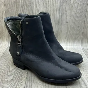 SOREL Danica Zip Waterproof Leather Ankle Boot